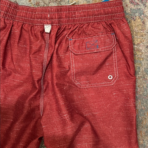 Caribbean Joe Red Swim Trunks w/ drawstring and pockets. - Picture 5 of 5